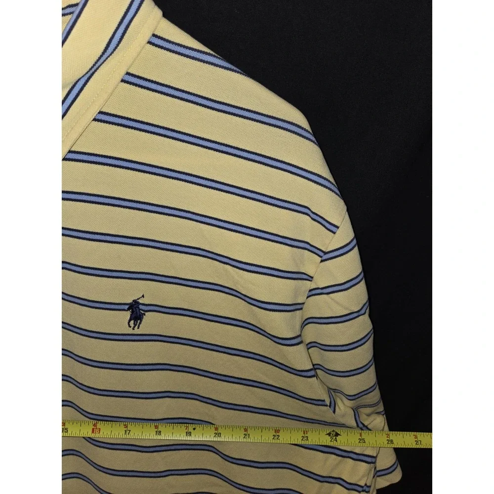 Ralph Lauren Shirt Mens XLarge‎ POLO GOLF wigwam golf Embroidered Sleeve Striped